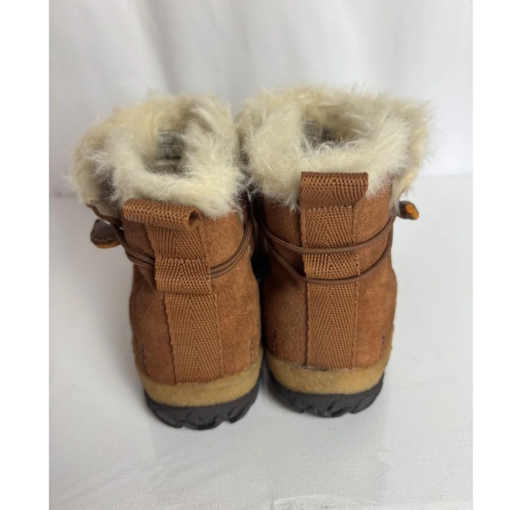 Merrell M Select DRY Brown Leather Suede Faux Fur Waterproof Boots  Womens 7.5
